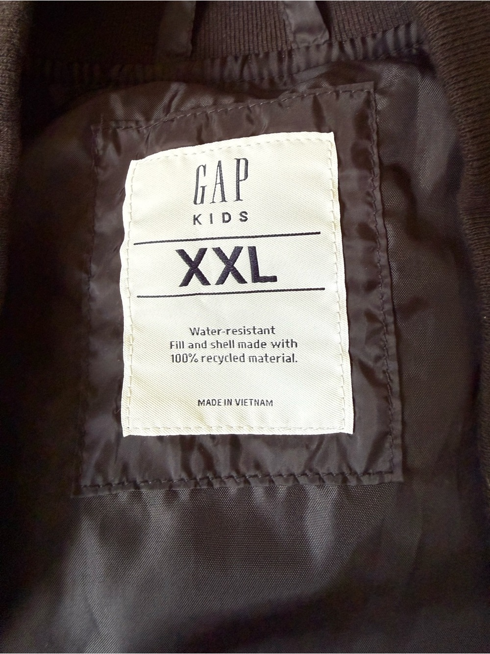 GAP Kids Brown Puffer Jacket - Dark Brown